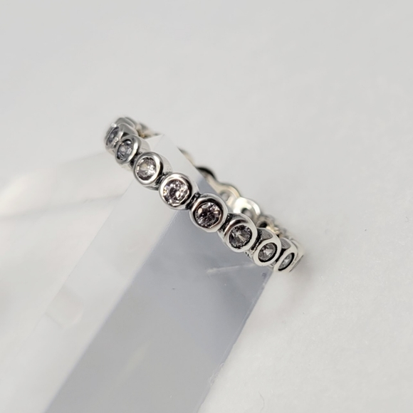Sterling Silver Eternity Band - Picture 6 of 17